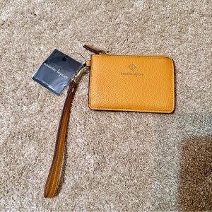 NWT Nanette Lepore Becka Card Case Wallet Wristlet Organizer Saffron